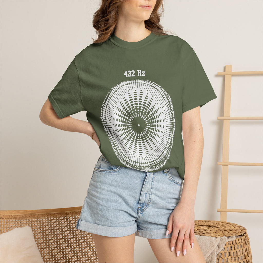432 Hz Natural Tuning Cymatics Sacred Frequency Wellness Comfort Colors® Unisex T-Shirt
