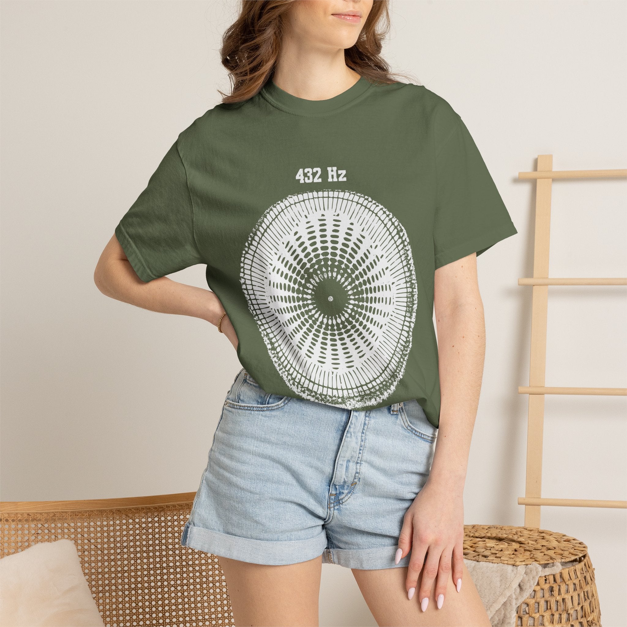 432 Hz Natural Tuning Cymatics Sacred Frequency Wellness Comfort Colors® Unisex T-Shirt