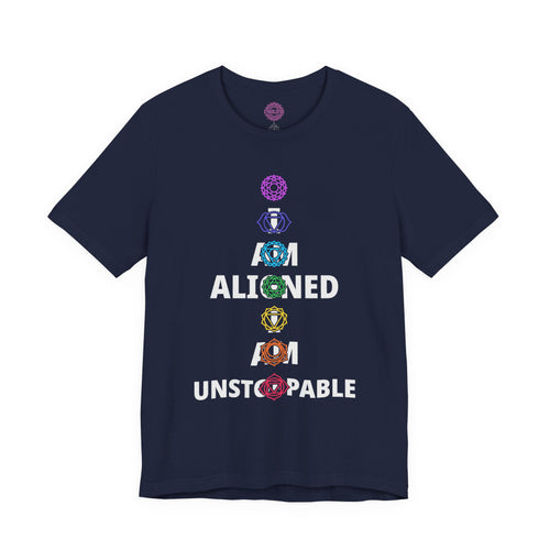 7 Chakras "I Am Aligned I Am Unstoppable" Energy Premium Unisex T-Shirt