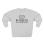 Third Eye Ajna Chakra Spiritual Humor Vintage Graphic Premium Unisex Sweatshirt