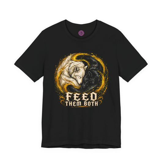 Feed Them Both Shadow Work Integration Premium Unisex T-Shirt