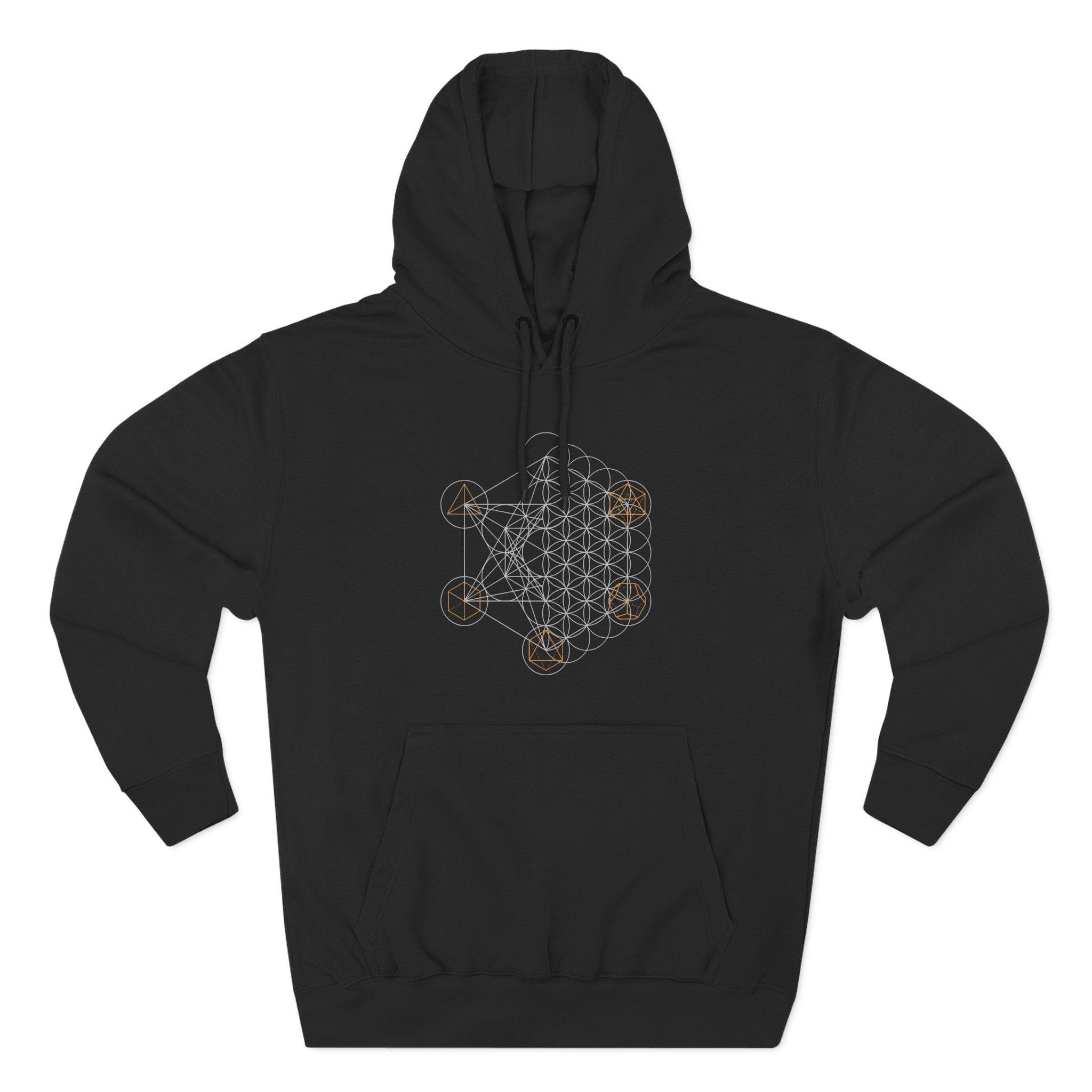 Metatron's Cube Divine Blueprint Sacred Geometry Premium Unisex Hoodie