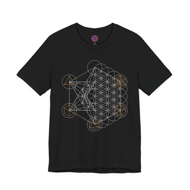 Metatron's Cube Divine Blueprint Sacred Geometry Premium Unisex T-Shirt