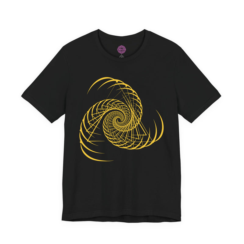 Sacred Geometry Vortex "Energy Flow" Fractal Premium Unisex T-Shirt