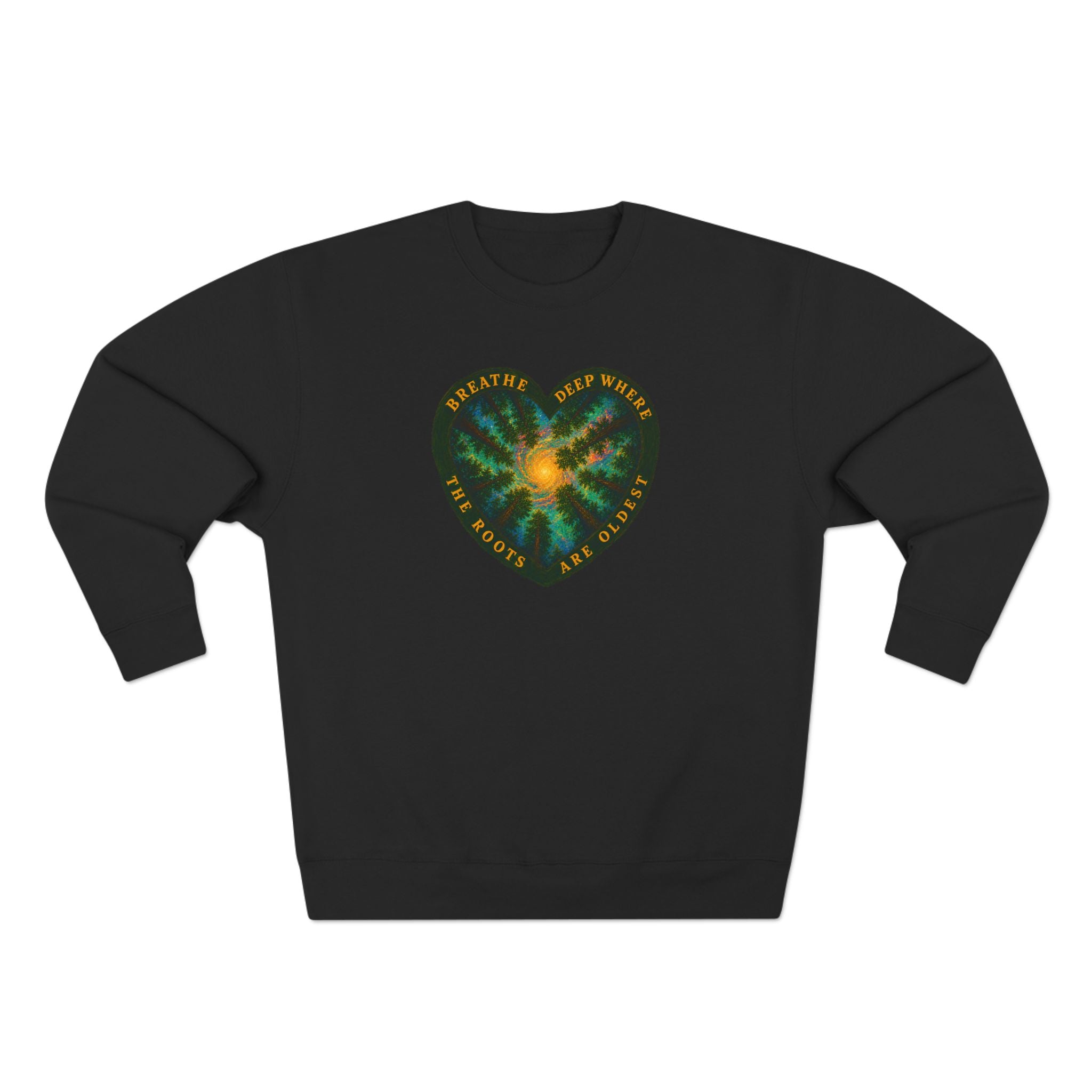 Ancient Forest Heart Sacred Roots Premium Unisex Sweatshirt