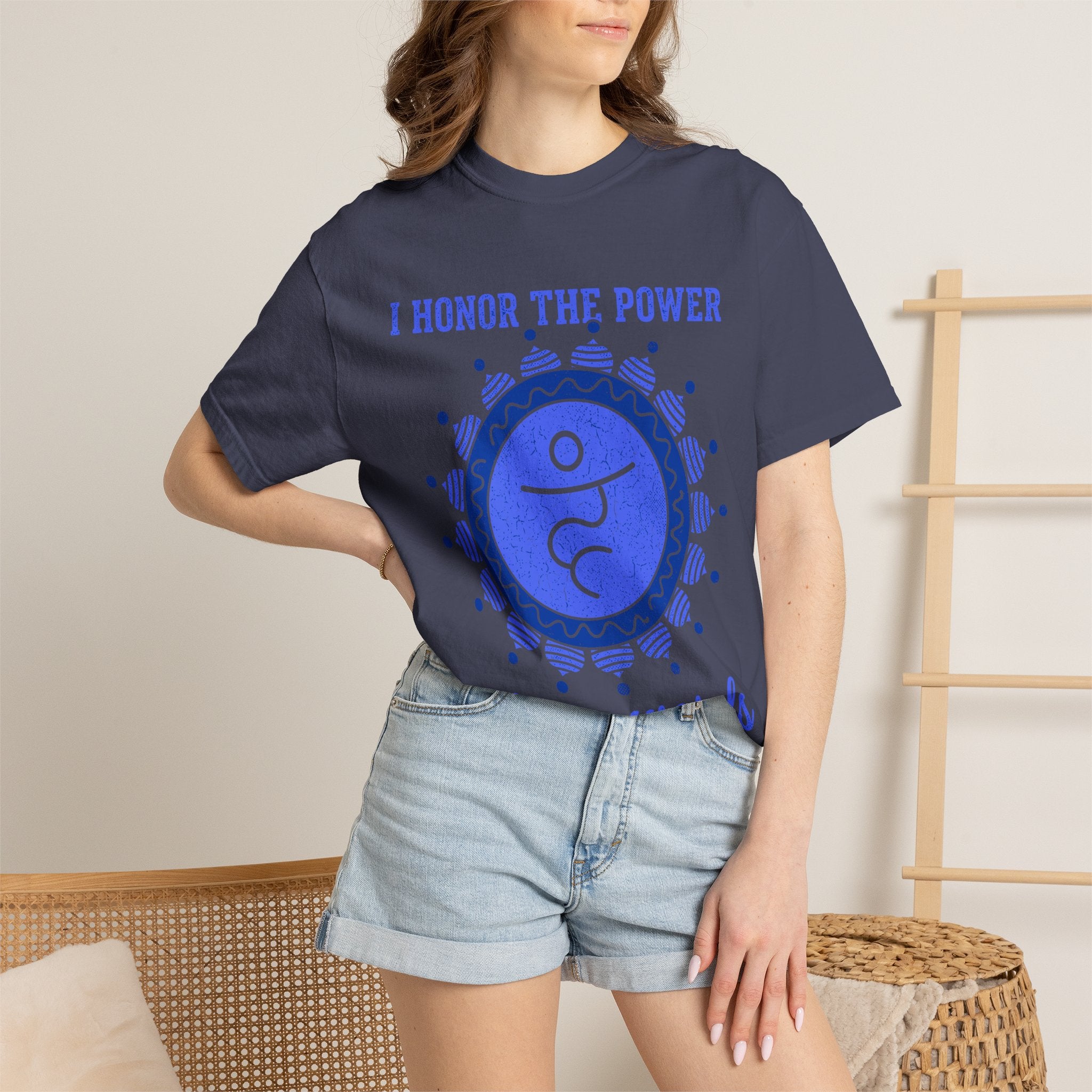 I Honor the Power of My Words Vishuddha Throat Chakra Comfort Colors® Unisex T-Shirt