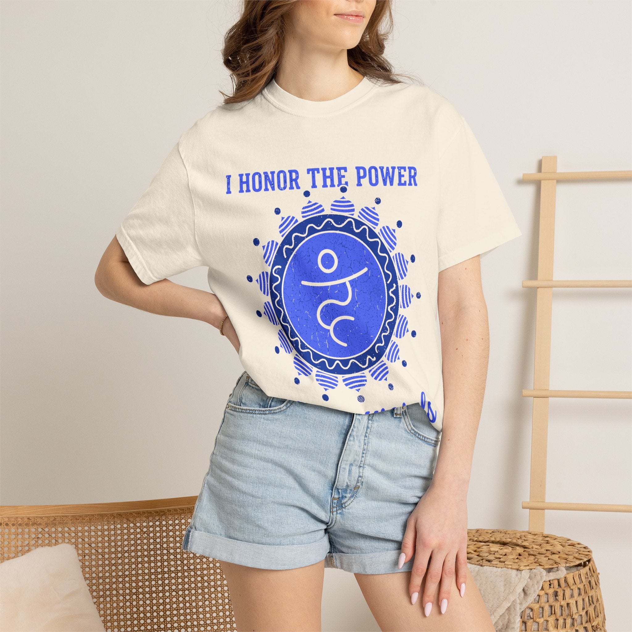 I Honor the Power of My Words Vishuddha Throat Chakra Comfort Colors® Unisex T-Shirt