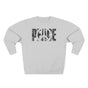 Vintage Peace Sign Spiritual Grunge Statement Premium Unisex Sweatshirt