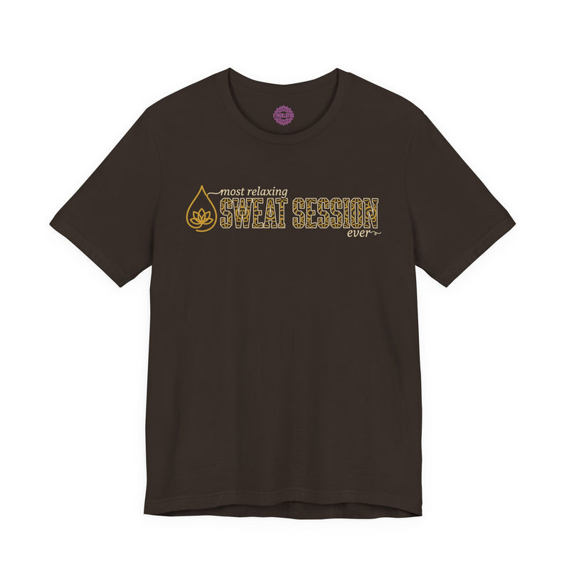 Most Relaxing Sweat Session Ever Lotus Yoga Premium Unisex T-Shirt