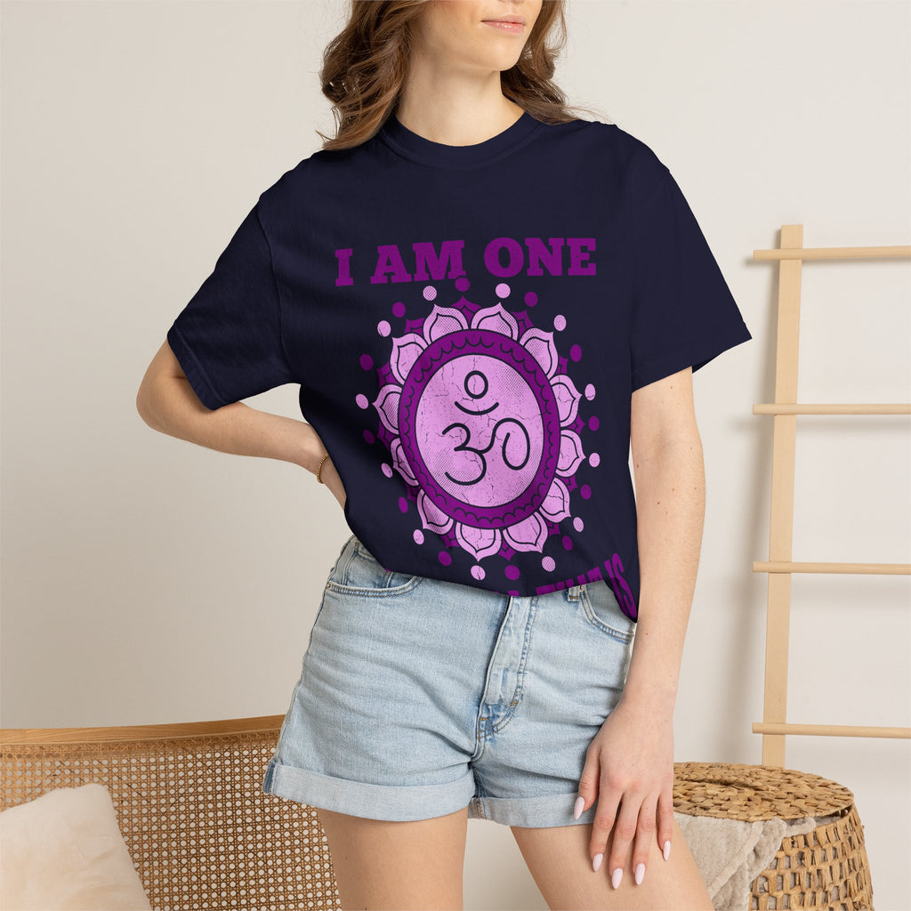 I Am One With All That Is Crown Chakra Om Sahasrara Comfort Colors® Unisex T-Shirt
