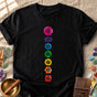 Seven Chakra Alignment Watercolor Spiritual Energy System Comfort Colors® Unisex T-Shirt