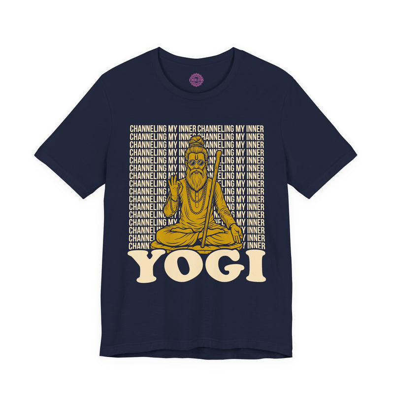 Channeling My Inner Yogi Guru Meditation Premium Unisex T-Shirt