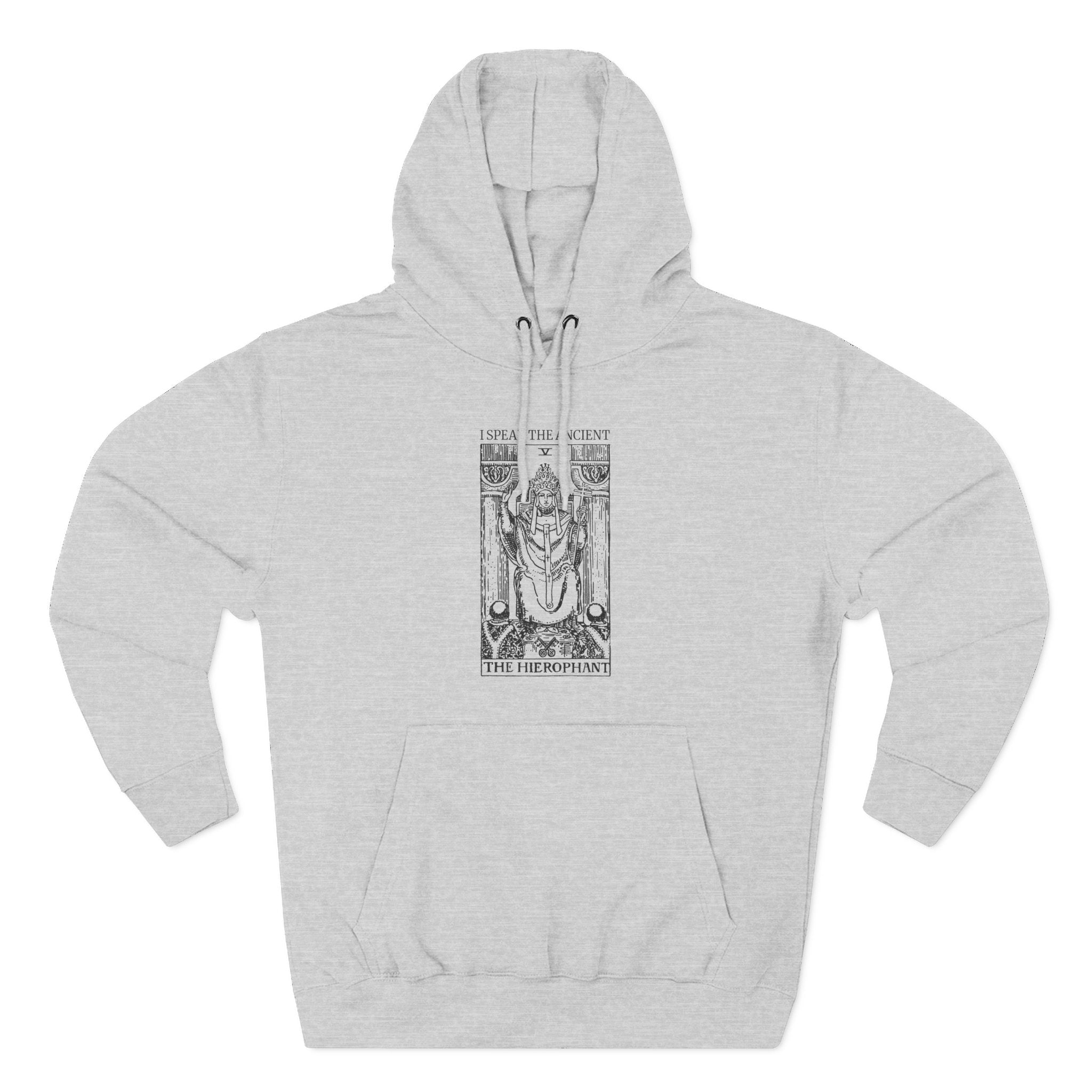 The Hierophant Speak The Ancient Tarot Premium Unisex Hoodie