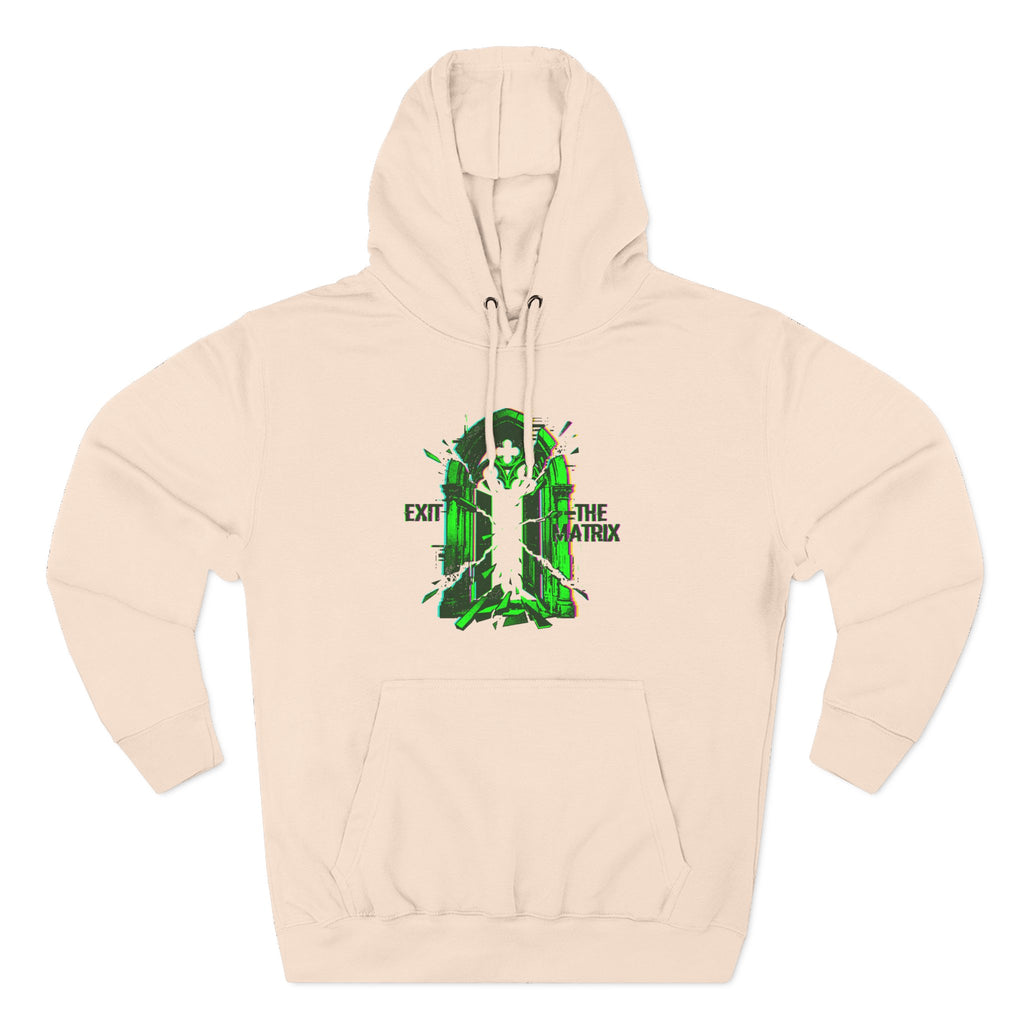 Exit The Matrix Glitch Portal Premium Unisex Hoodie