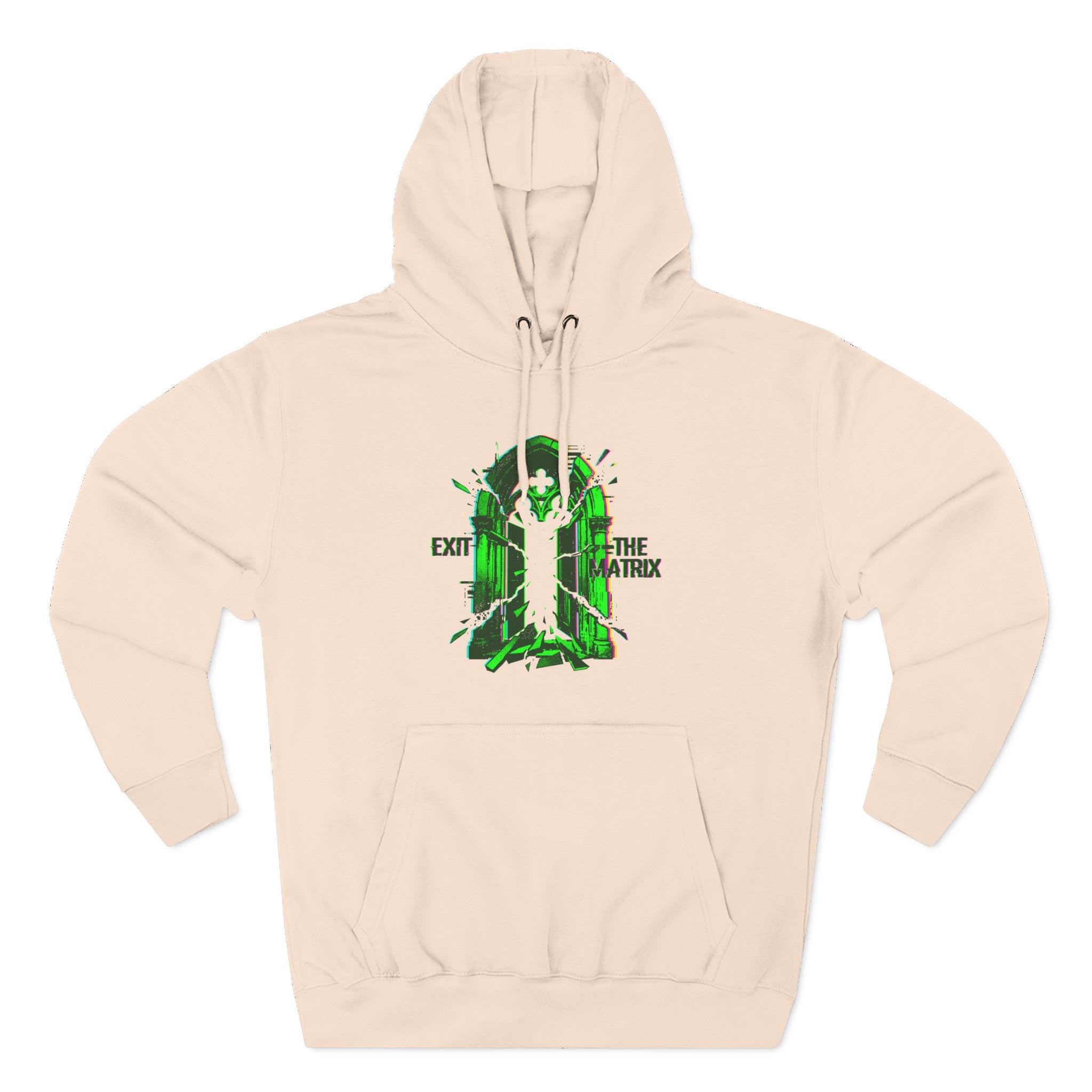 Exit The Matrix Glitch Portal Premium Unisex Hoodie