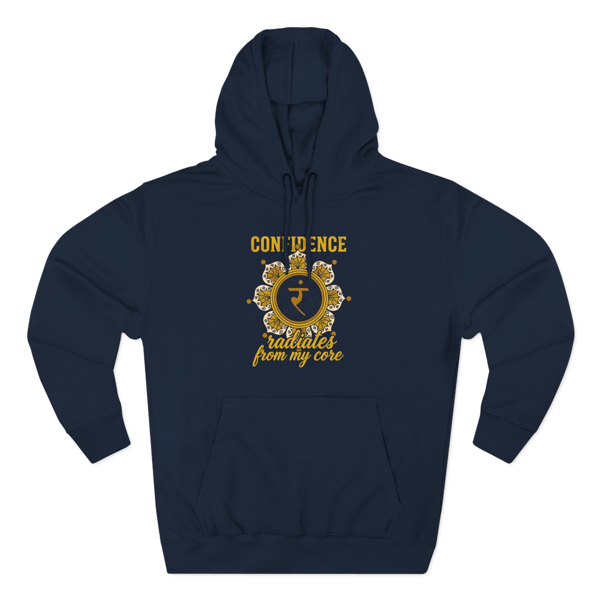Confidence Radiates From My Core Manipura Chakra Premium Unisex Hoodie