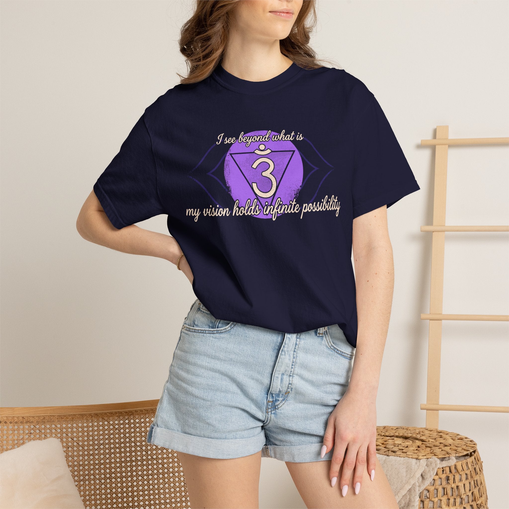 I See Beyond What Is My Vision Holds Infinite Possibility Third Eye Chakra Comfort Colors® Unisex T-Shirt