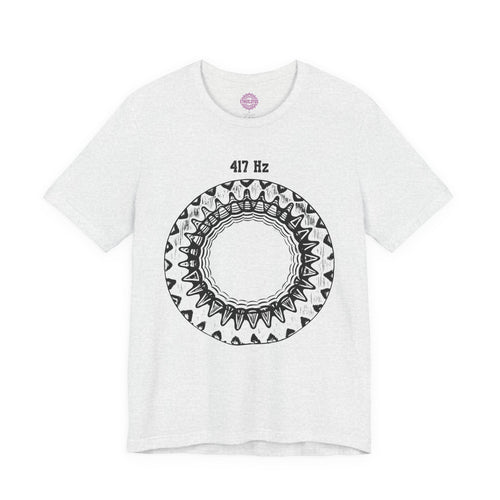 417 Hz Solfeggio Frequency Cymatics Sound Premium Unisex T-Shirt