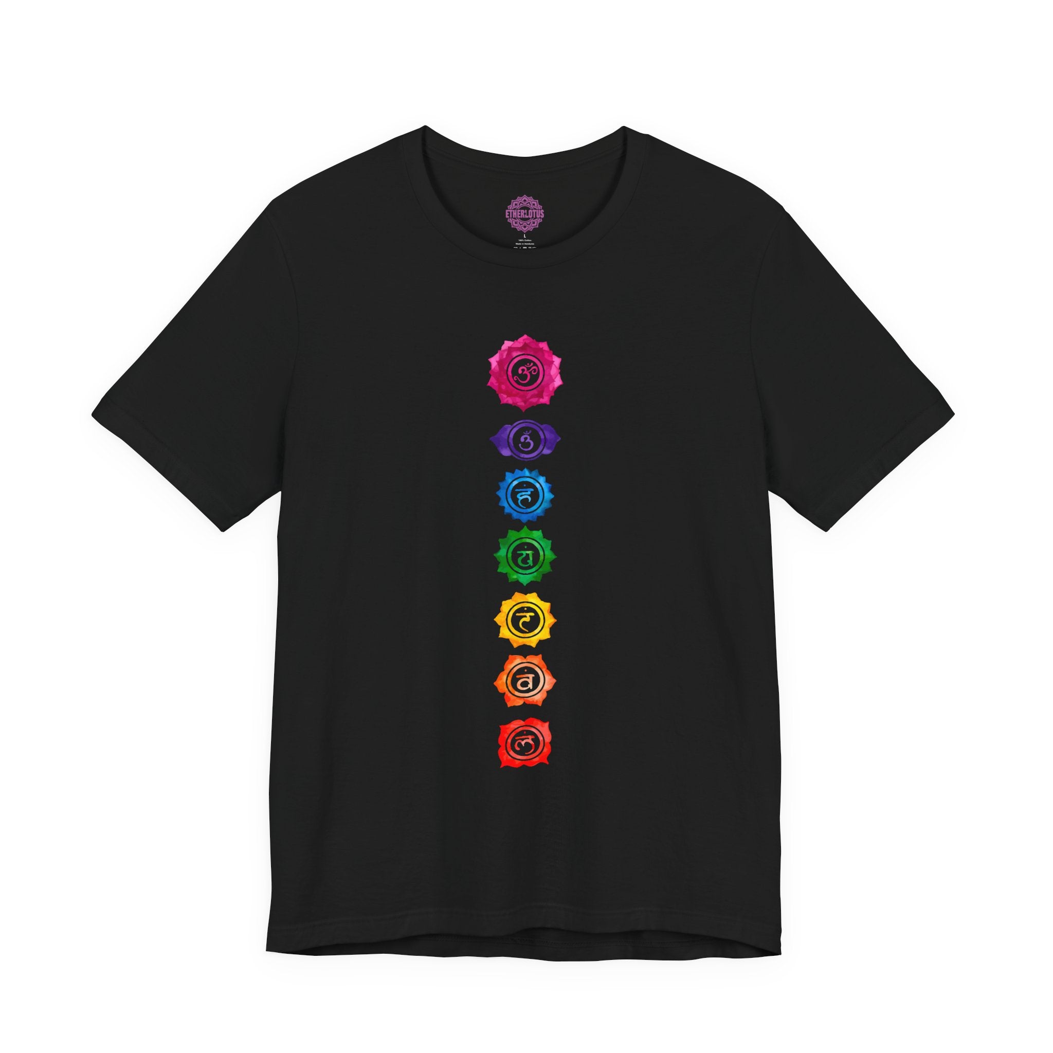 Seven Chakra Alignment Watercolor Spiritual Premium Unisex T-Shirt