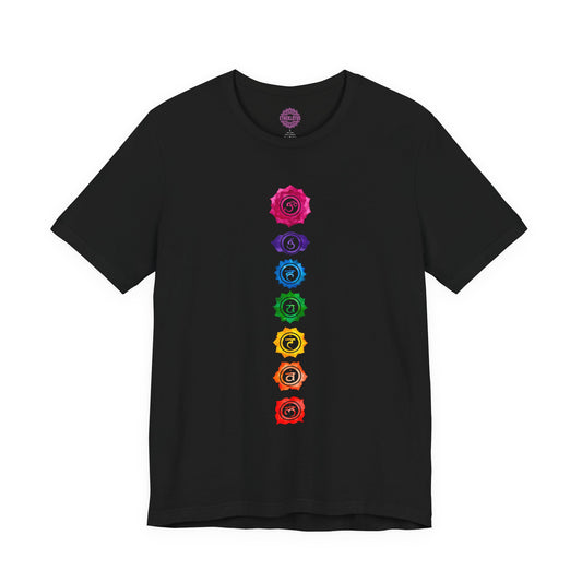 Seven Chakra Alignment Watercolor Spiritual Premium Unisex T-Shirt