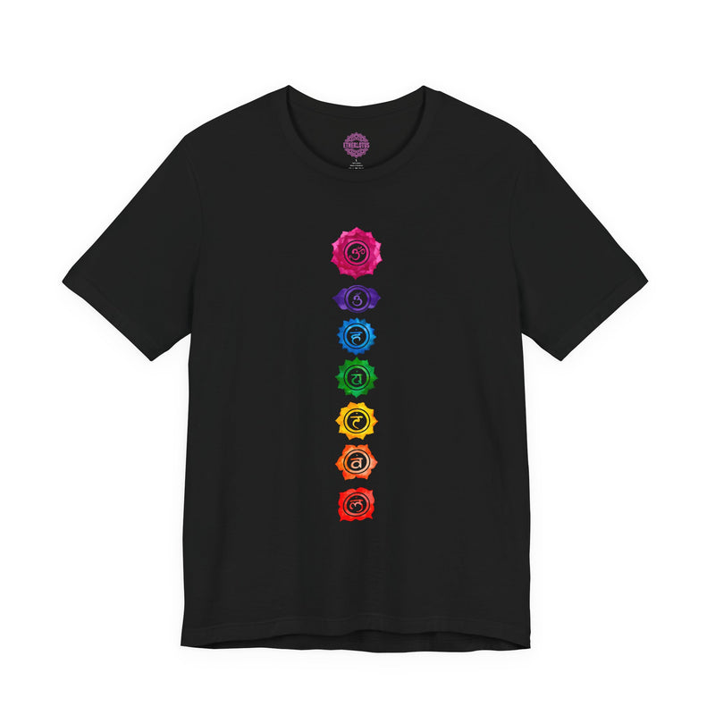 Seven Chakra Alignment Watercolor Spiritual Premium Unisex T-Shirt