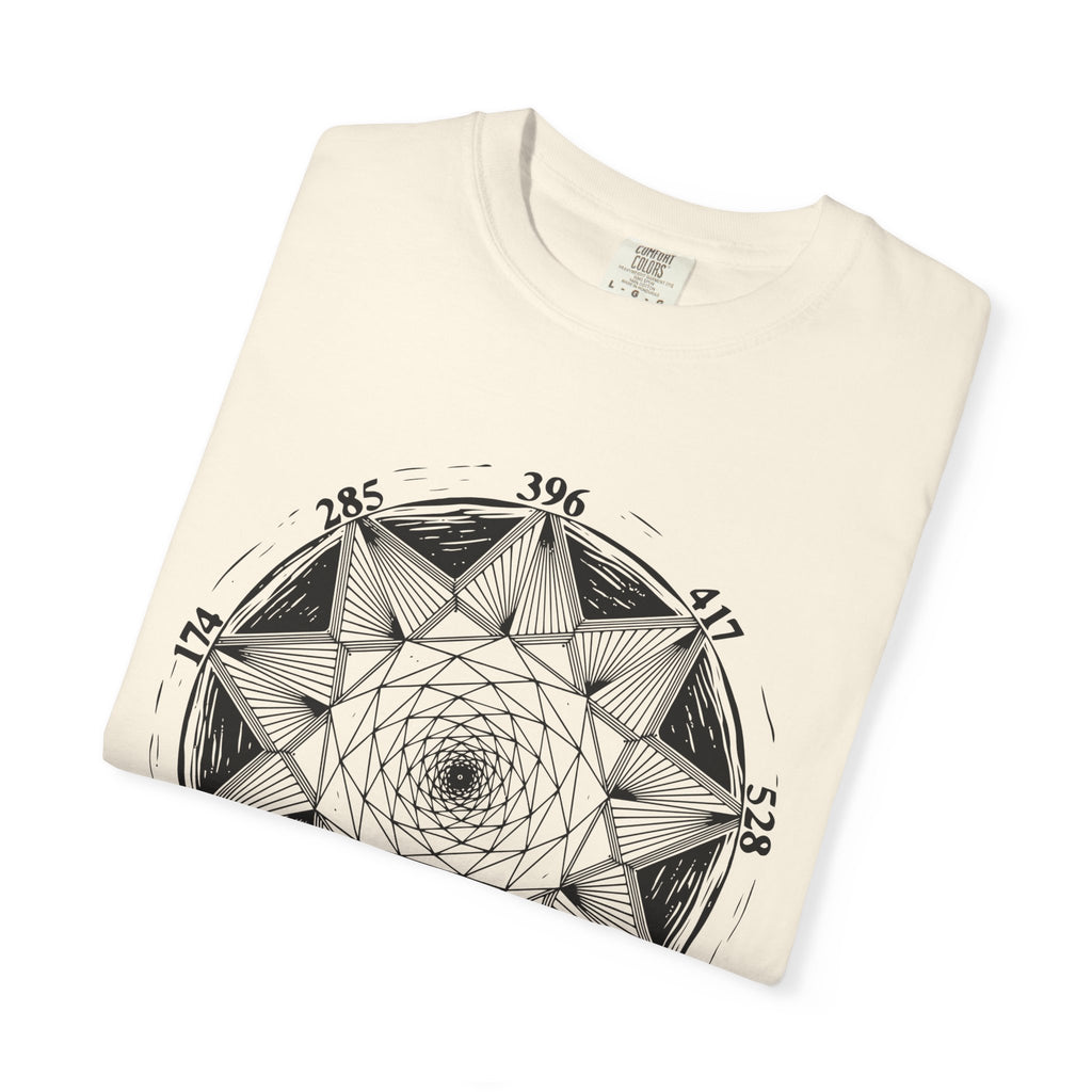 All Solfeggio Frequencies Sacred Geometry Mandala Vibrational Art Comfort Colors® Unisex T-Shirt