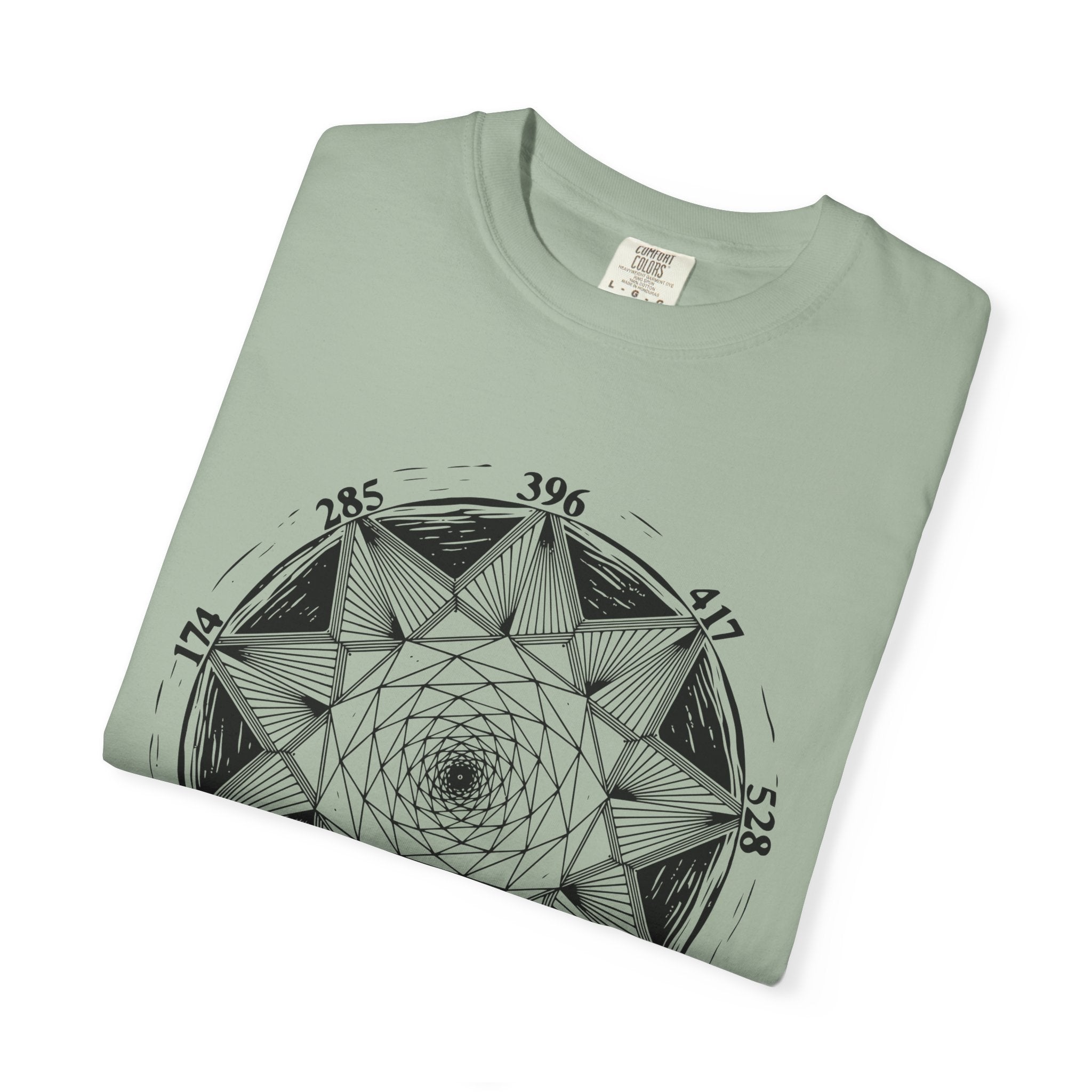 All Solfeggio Frequencies Sacred Geometry Mandala Vibrational Art Comfort Colors® Unisex T-Shirt
