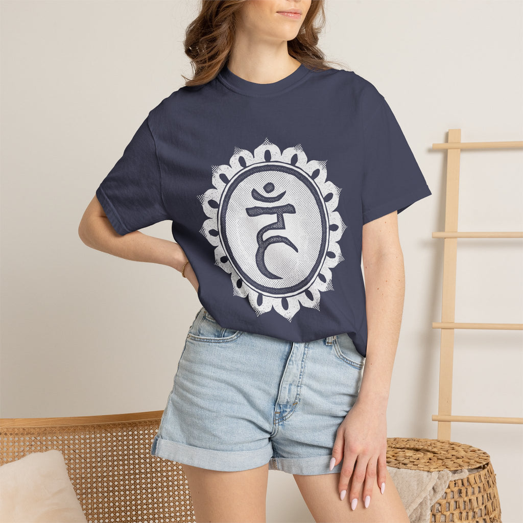 Ham Bija Vishuddha Throat Chakra Symbol Sacred Geometry Comfort Colors® Unisex T-Shirt