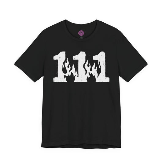 111 Angel Number Flame Awakening Premium Unisex T-Shirt