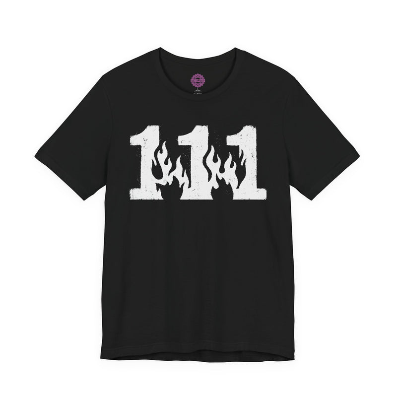 111 Angel Number Flame Awakening Premium Unisex T-Shirt