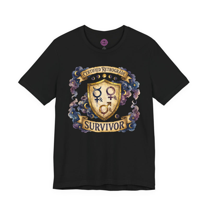 Certified Retrograde Survivor Astrology Premium Unisex T-Shirt