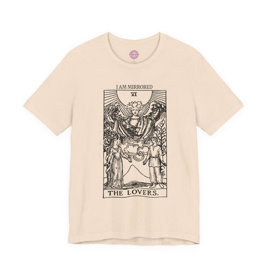 The Lovers Mirrored Soul Tarot Premium Unisex T-Shirt
