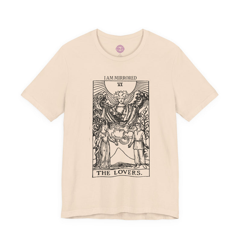 The Lovers Mirrored Soul Tarot Premium Unisex T-Shirt