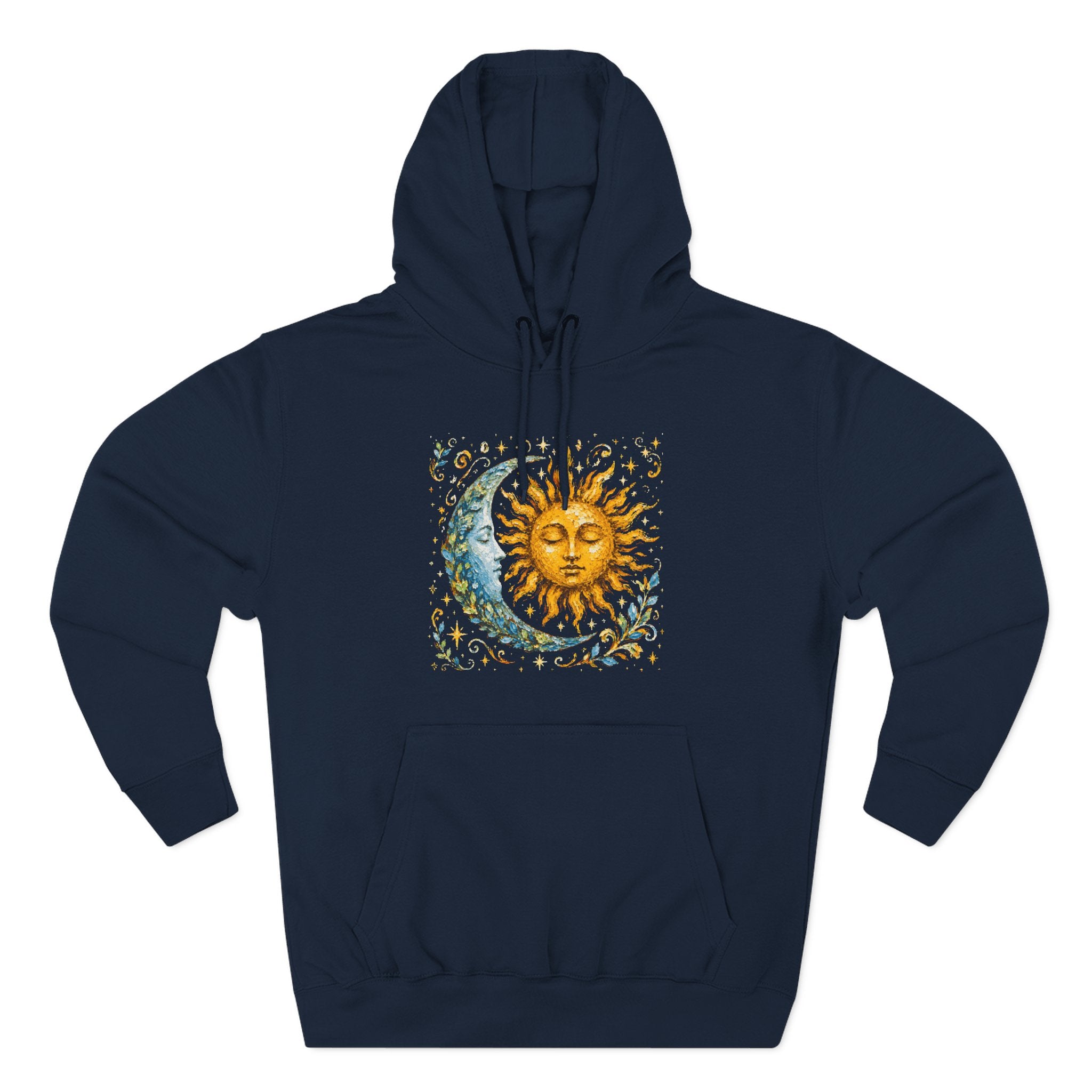Sacred Duality Celestial Sun Moon Premium Unisex Hoodie