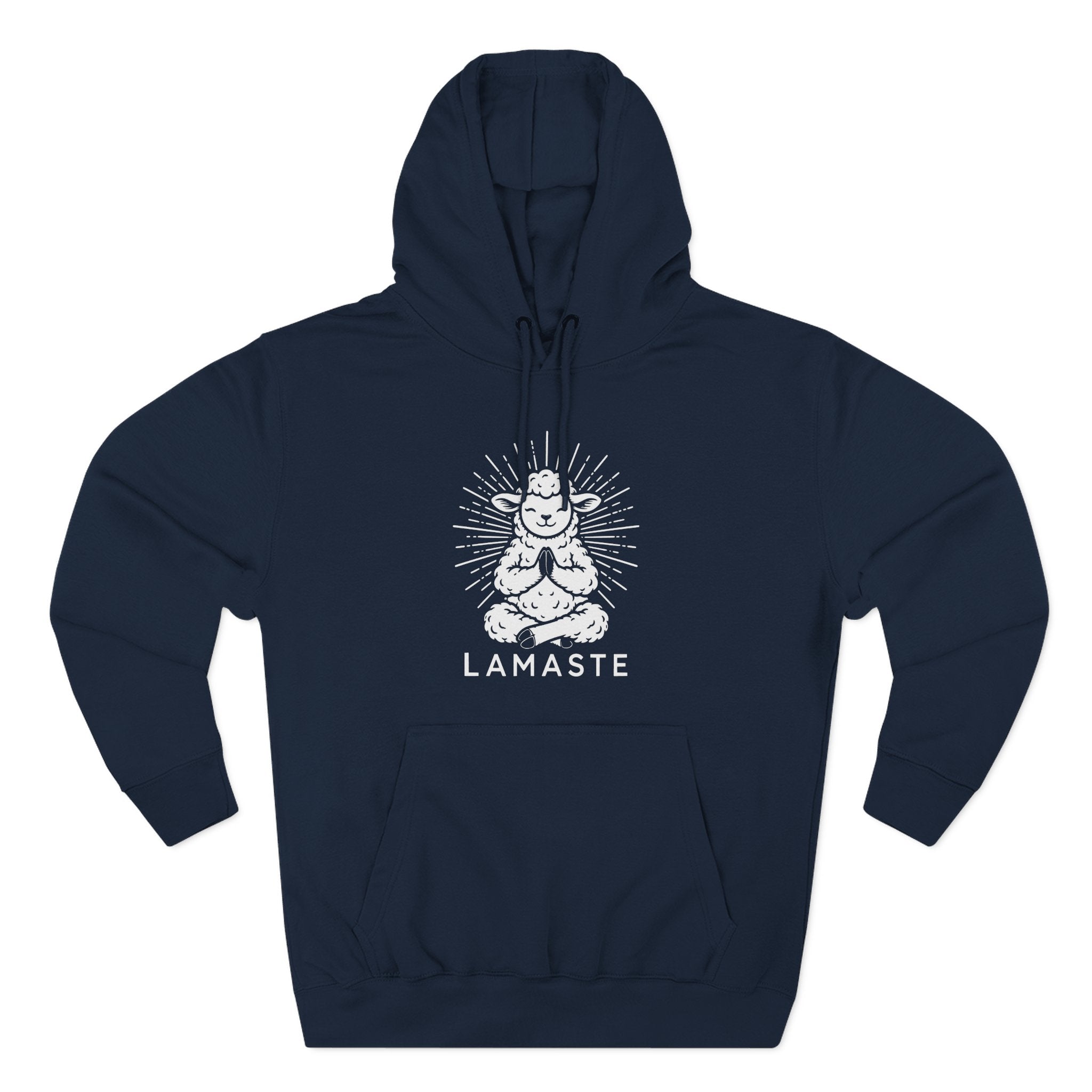Lamaste Lamb Yoga Meditation Spiritual Humor Premium Unisex Hoodie
