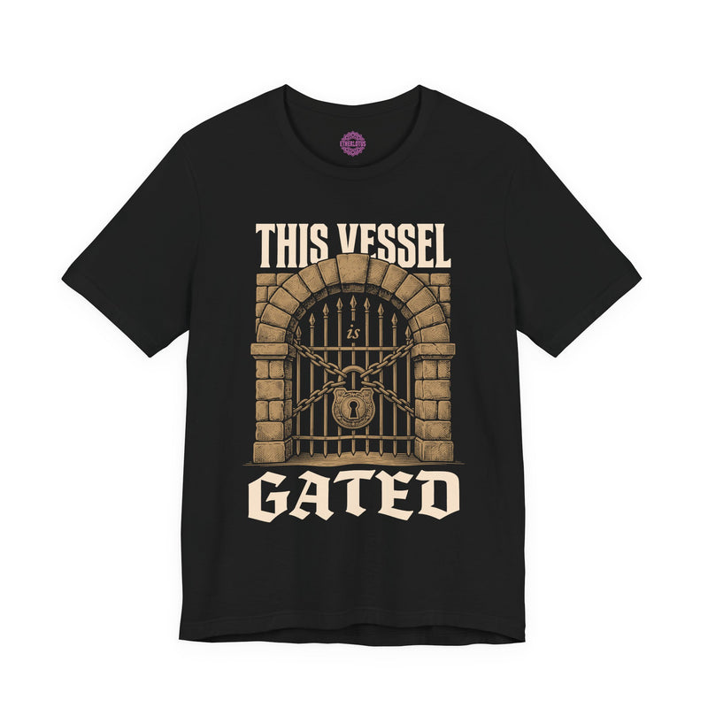 This Vessel Is Gated Sacred Gate Premium Unisex T-Shirt
