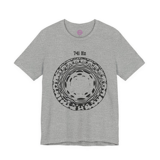 741 Hz Solfeggio Frequency Cymatics Awakening Sound Premium Unisex T-Shirt