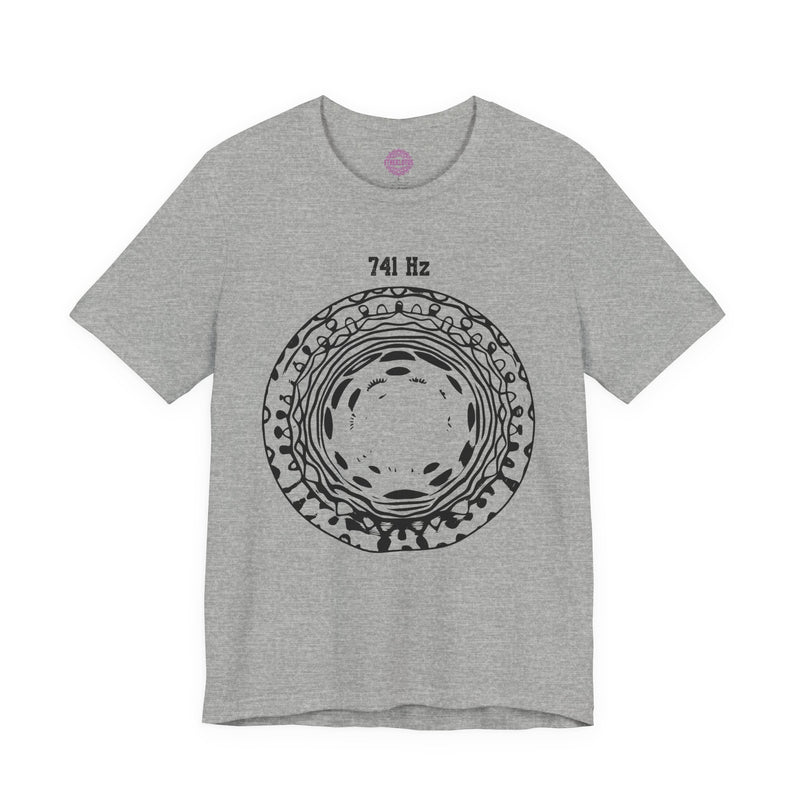 741 Hz Solfeggio Frequency Cymatics Awakening Sound Premium Unisex T-Shirt
