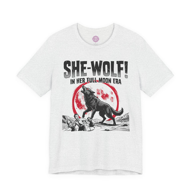 She-Wolf Full Moon Era Vintage Horror Premium Unisex T-Shirt
