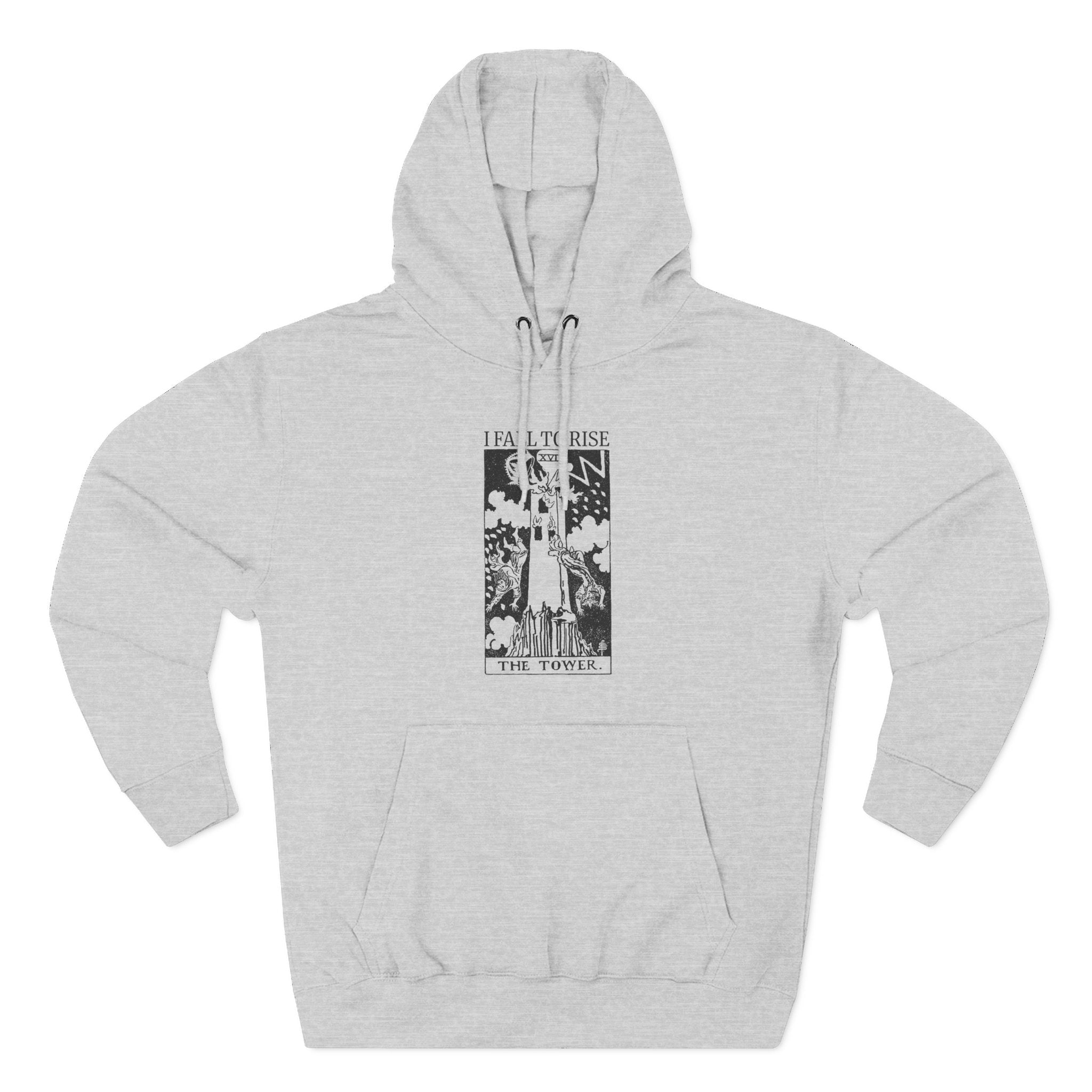 The Tower Fall To Rise Tarot Premium Unisex Hoodie