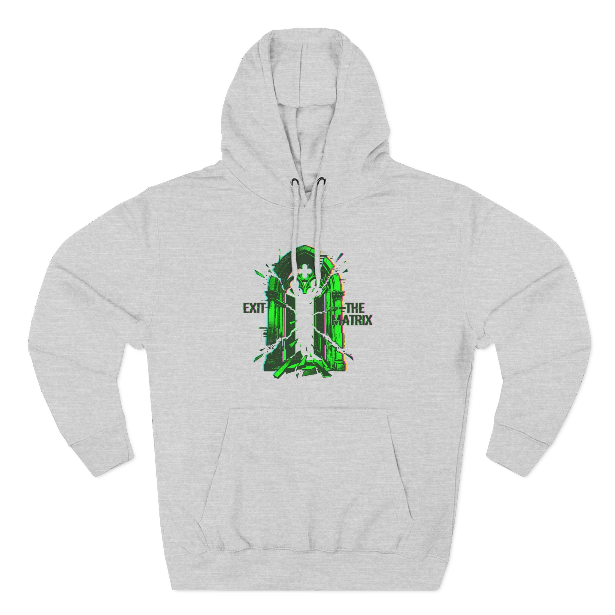 Exit The Matrix Glitch Portal Premium Unisex Hoodie