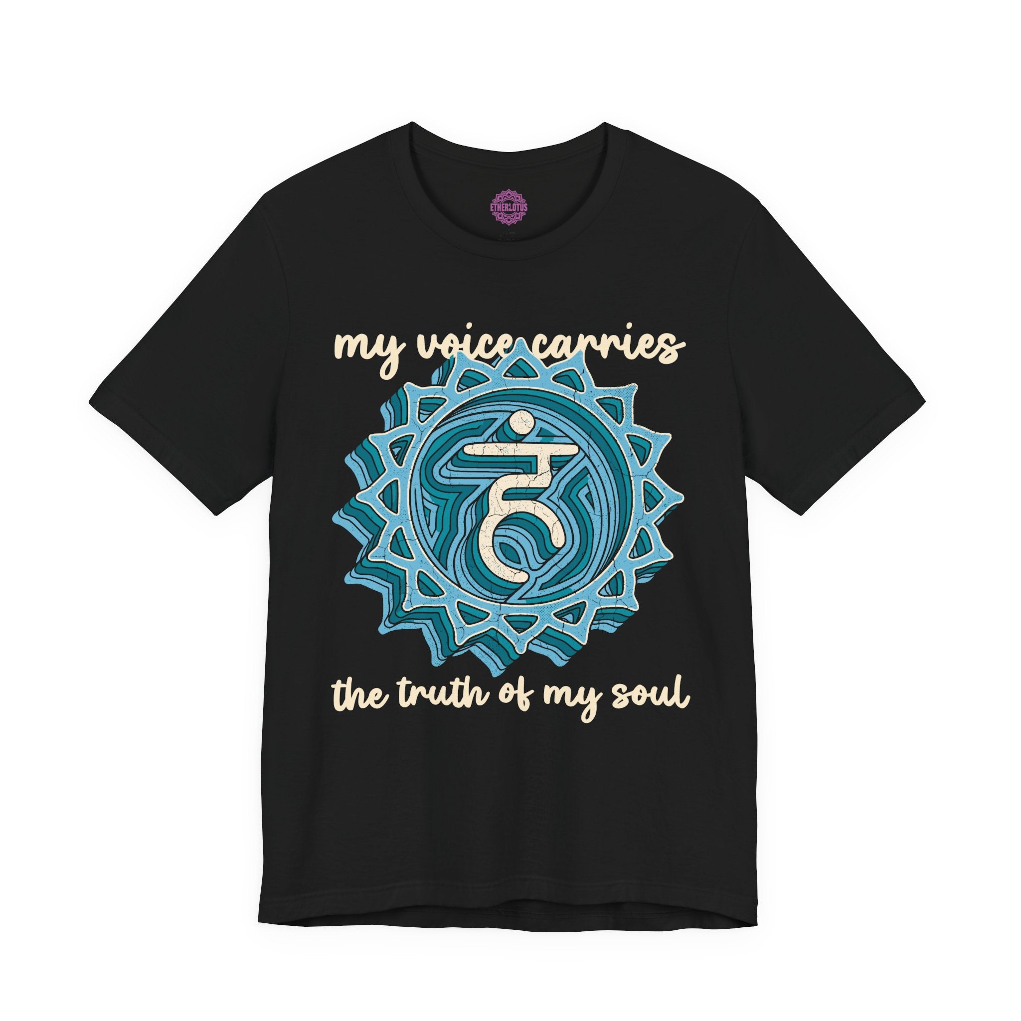 My Voice Carries the Truth of My Soul Throat Chakra Vishuddha Premium Unisex T-Shirt