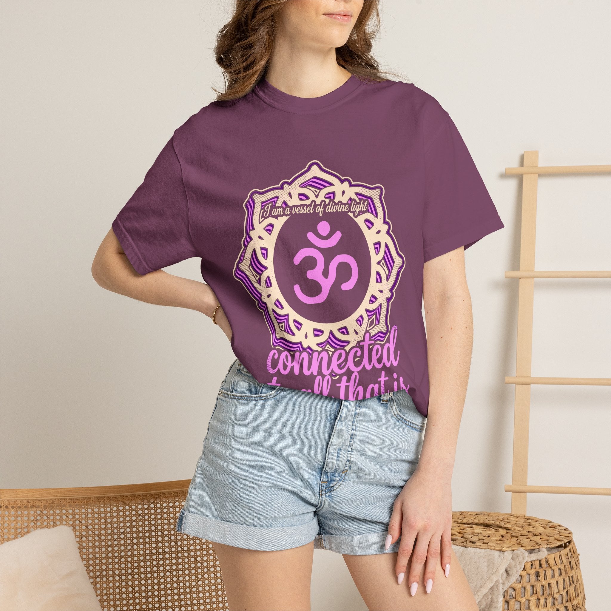 I Am a Vessel of Divine Light Connected to All That Is Crown Chakra Comfort Colors® Unisex T-Shirt