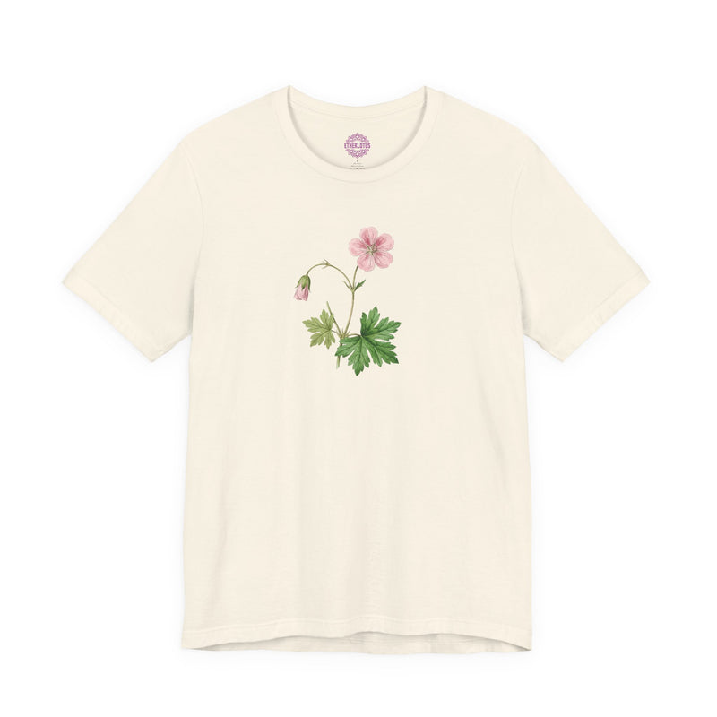 Gentle Heart Wild Geranium Premium Unisex T-Shirt