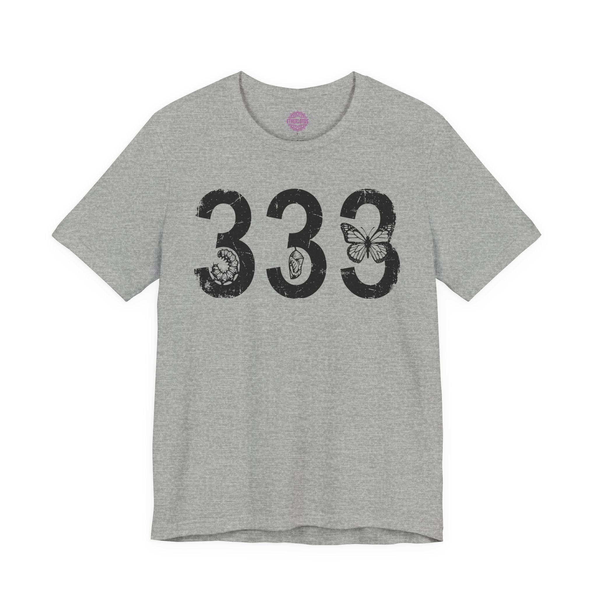 333 Angel Number Butterfly Metamorphosis Premium Unisex T-Shirt