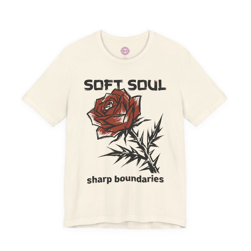 Soft Soul Sharp Boundaries Rose Premium Unisex T-Shirt