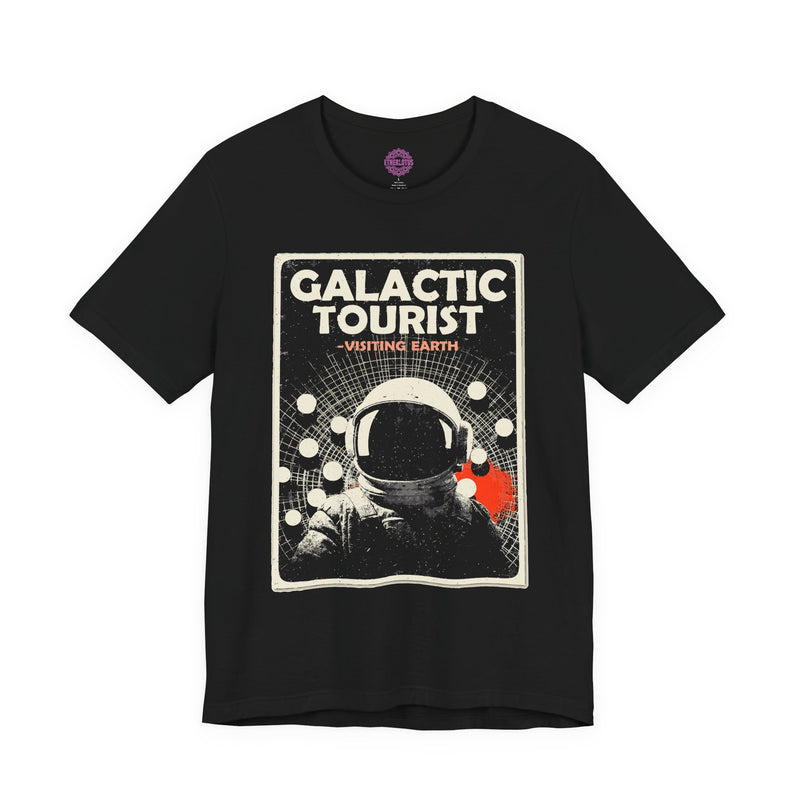 Galactic Tourist Retro Travel Premium Unisex T-Shirt