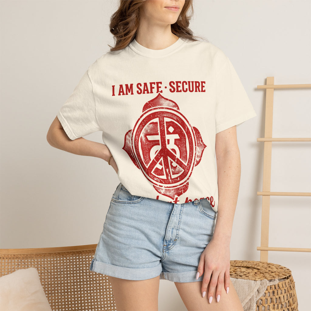 I Am Safe Secure and at Peace Root Chakra Comfort Colors® Unisex T-Shirt
