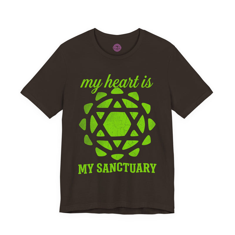 My Heart Is My Sanctuary Heart Chakra Anahata Premium Unisex T-Shirt