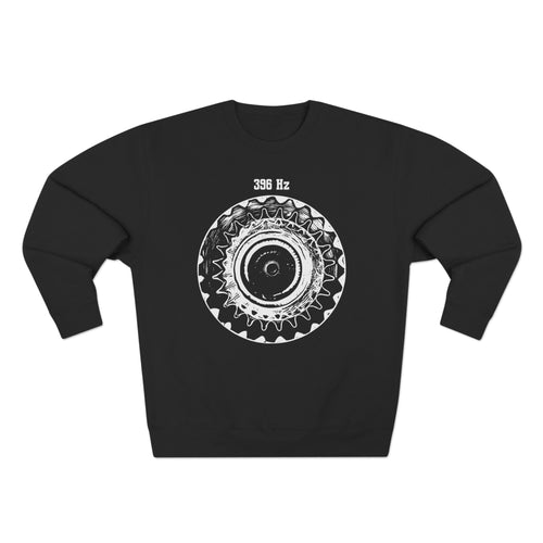 396 Hz Solfeggio Frequency Cymatics Sound Premium Unisex Sweatshirt